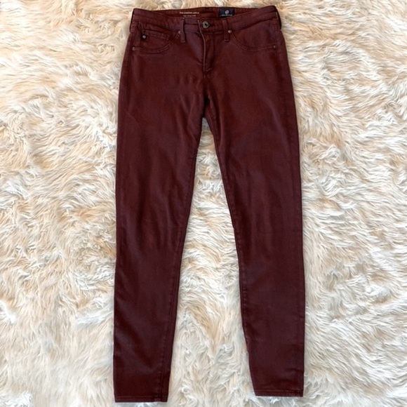 AG Legging Super Skinny Ankle in Red Courant - Picture 4 of 11
